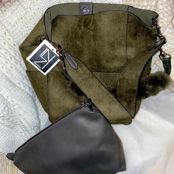 INZI Handbags - Inzi shoulder bag olive green